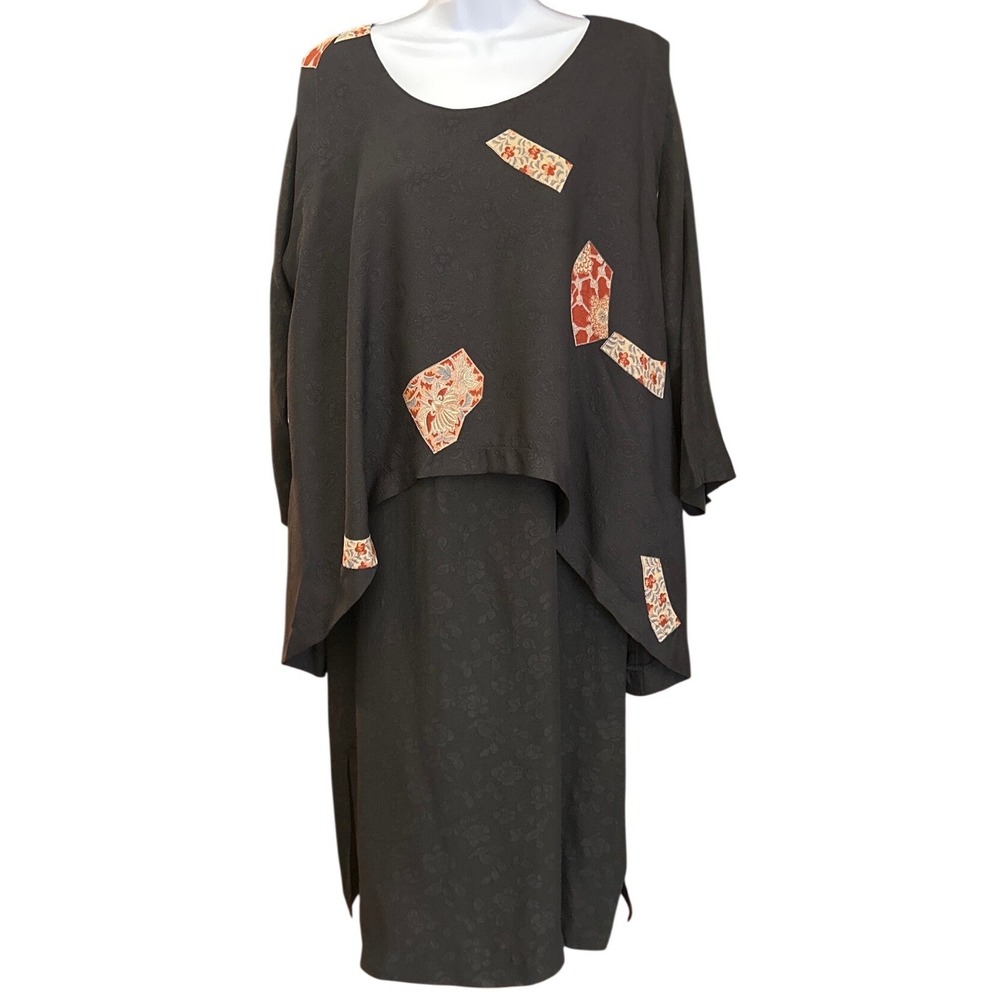 Vintage Joan Bryant for Goody Goody Silk Dress Lagenlook Art To Wear